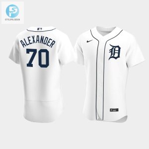 Tyler Alexander 70 Detroit Tigers White Home Jersey stylepulseusa 1 1