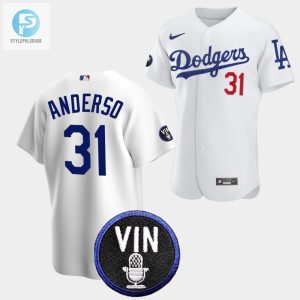 Tyler Anderson Honor Vin Scully Los Angeles Dodgers White 31 Jersey stylepulseusa 1 1