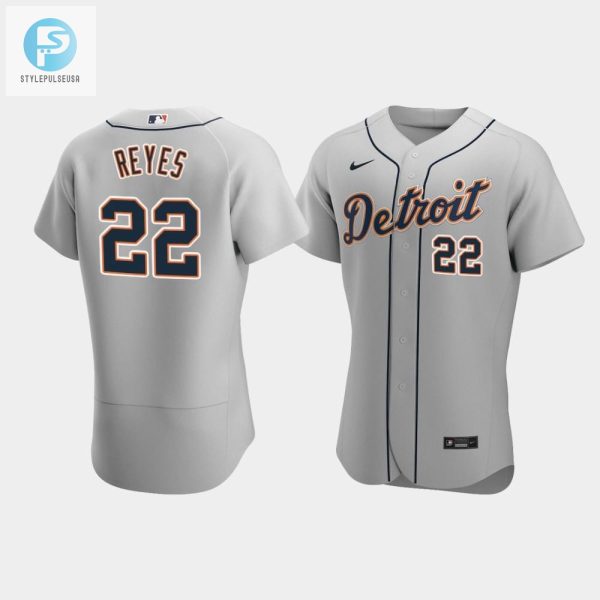 Victor Reyes 22 Detroit Tigers Gray Road Jersey stylepulseusa 1