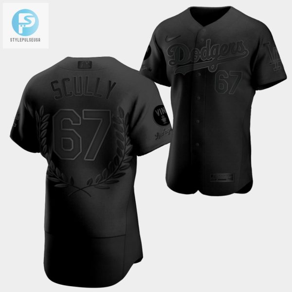 Vin Scully Special Commemorative Los Angeles Dodgers 67 Black Vin Forever Jersey stylepulseusa 1