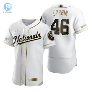 Washington Nationals 46 Patrick Corbin Mlb Golden Brandedition White Jersey Gift For Nationals Fans stylepulseusa 1 1