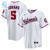 Washington Nationals 5 Cj Abrams Home Replica Jersey White stylepulseusa 1