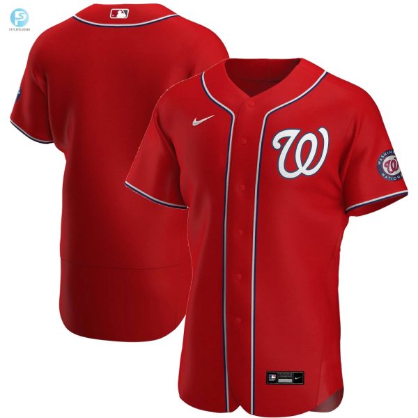 Washington Nationals Alternate Authentic Team Jersey Red Mlb stylepulseusa 1