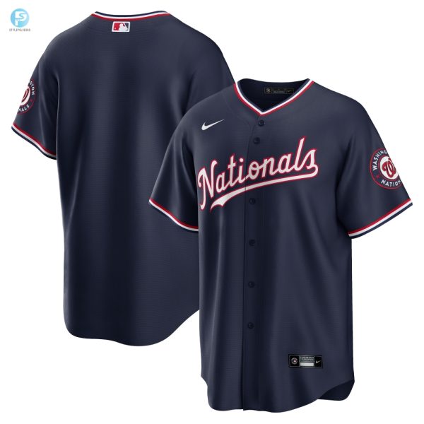 Washington Nationals Alternate Replica Team Jersey Navy Mlb stylepulseusa 1