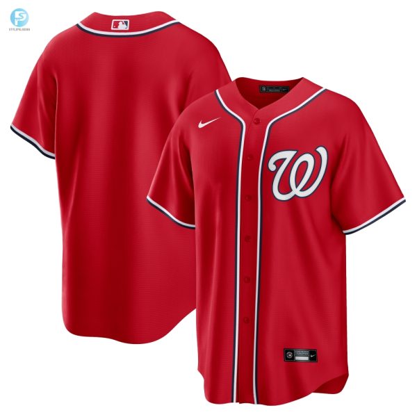 Washington Nationals Alternate Replica Team Jersey Red Mlb stylepulseusa 1