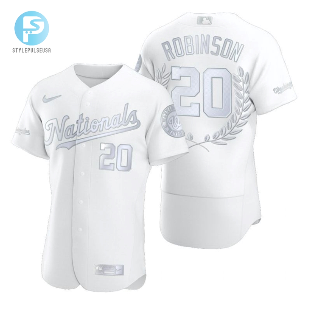 Washington Nationals Frank Robinson 20 2020 Mlb White Jersey 