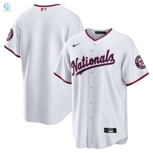 Washington Nationals Home Blank Replica Jersey White Mlb stylepulseusa 1