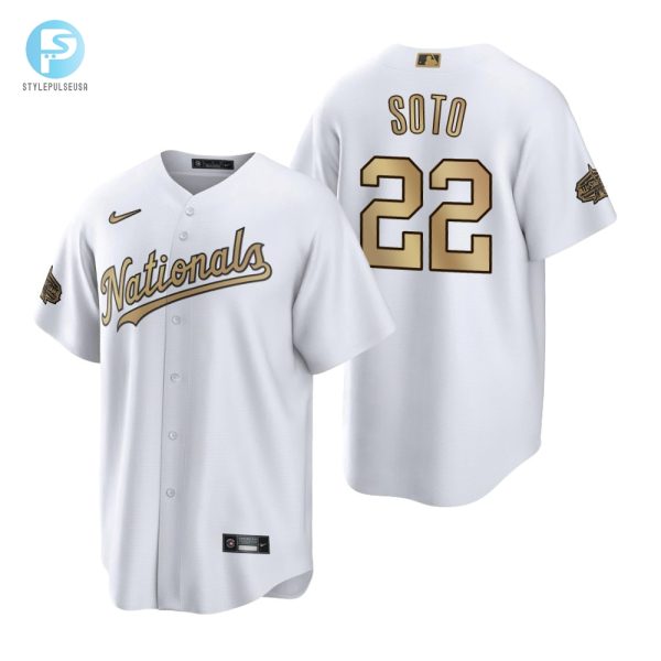 Washington Nationals Juan Soto White 202223 Allstar Game Jersey stylepulseusa 1