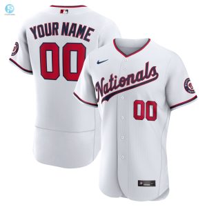 Washington Nationals Official Authentic Custom Jersey White Custom Jerseys Mlb stylepulseusa 1 1