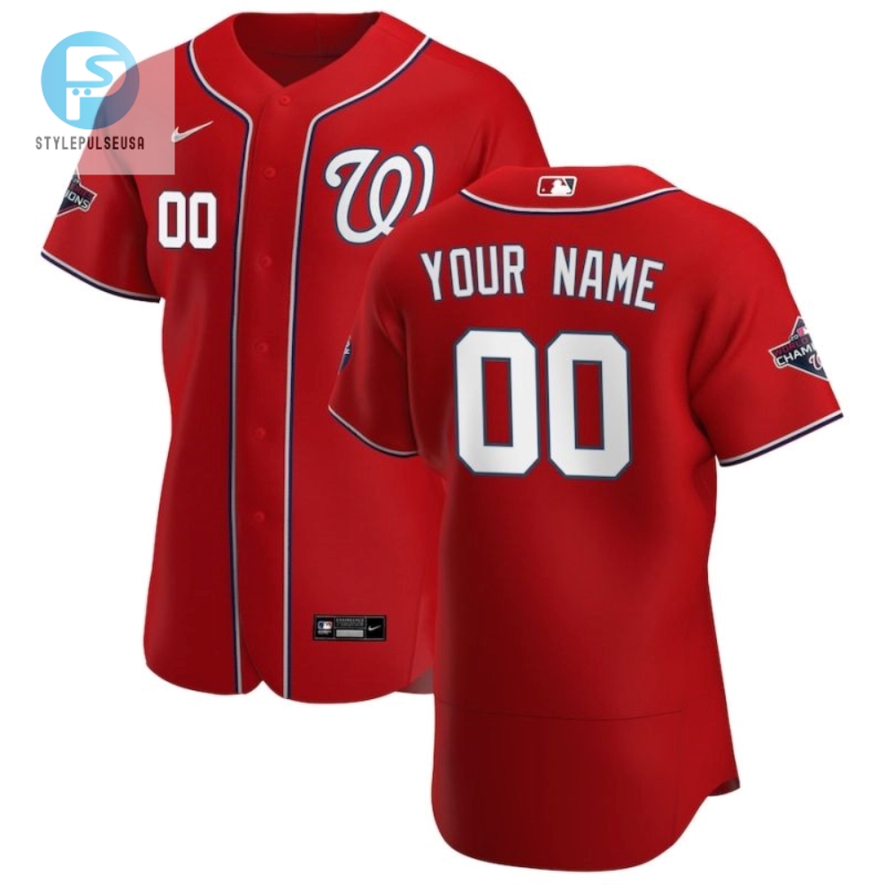 Washington Nationals Personalized 2020 Mlb Red Jersey 