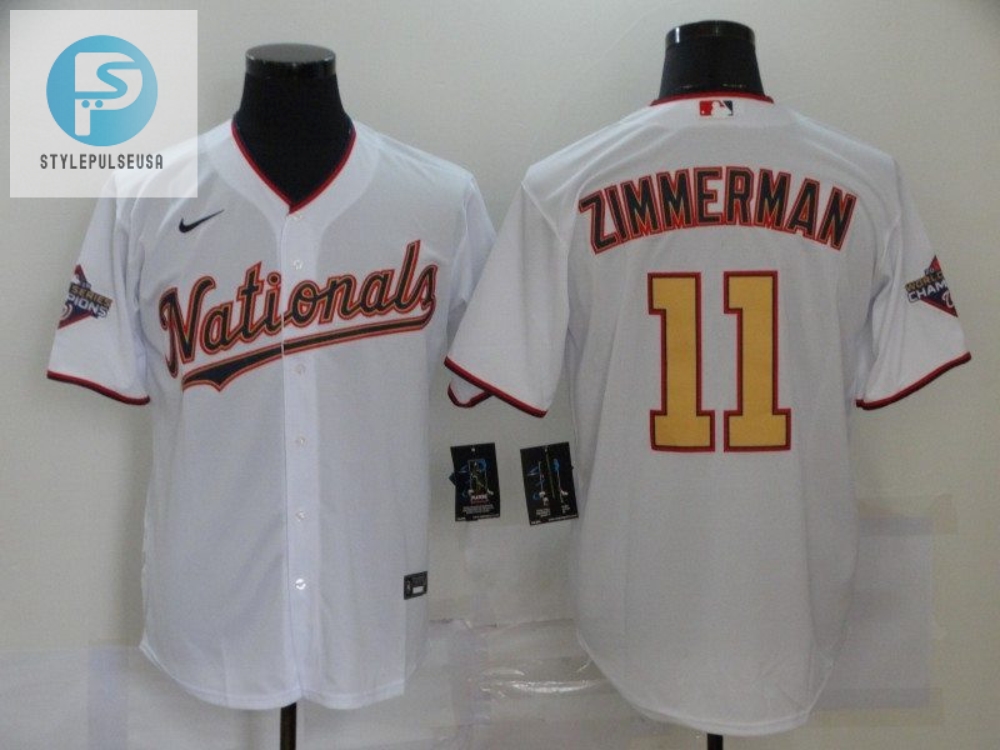 Washington Nationals Ryan Zimmerman 11 2020 Mlb White Jersey 