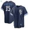 Whit Merrifield Kansas City Royals 2022 City Connect Replica Player Jersey Navy Mlb stylepulseusa 1