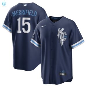 Whit Merrifield Kansas City Royals 2022 City Connect Replica Player Jersey Navy Mlb stylepulseusa 1 1