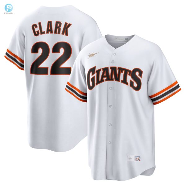 Will Clark San Francisco Giants Home Cooperstown Collection Player Jersey White Mlb stylepulseusa 1