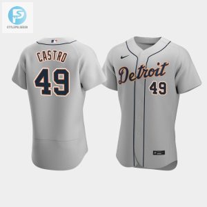 Willi Castro 49 Detroit Tigers Gray Road Jersey stylepulseusa 1 1