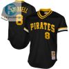 Willie Stargell Pittsburgh Pirates Mitchell Ness 1982 Authentic Cooperstown Collection Mesh Batting Practice Jersey Black Mlb stylepulseusa 1