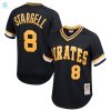 Willie Stargell Pittsburgh Pirates Mitchell Ness Cooperstown Collection Mesh Batting Practice Jersey Black Mlb stylepulseusa 1