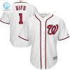 Wilmer Difo Washington Nationals Home Cool Base Player Jersey White stylepulseusa 1