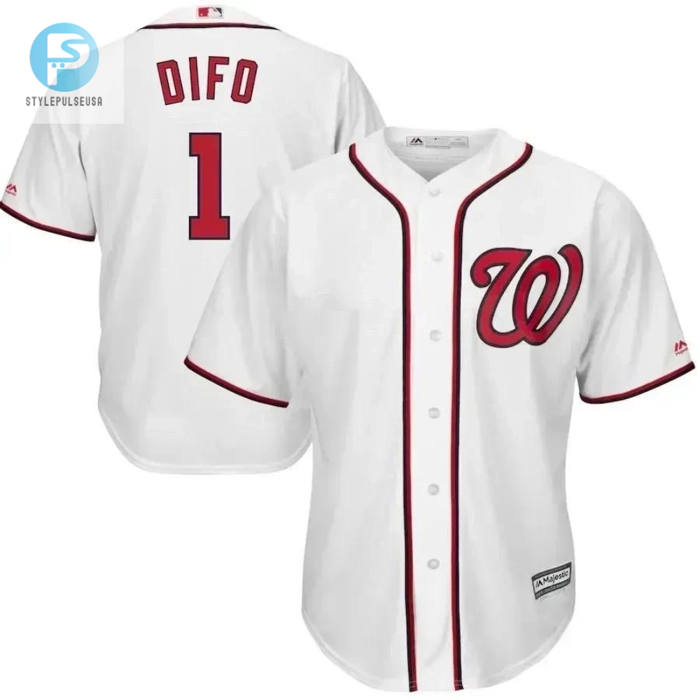 Wilmer Difo Washington Nationals Home Cool Base Player Jersey  White Color 