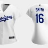 Women Los Angeles Dodgers 16 Will Smith White Stitched Jersey Run Small stylepulseusa 1