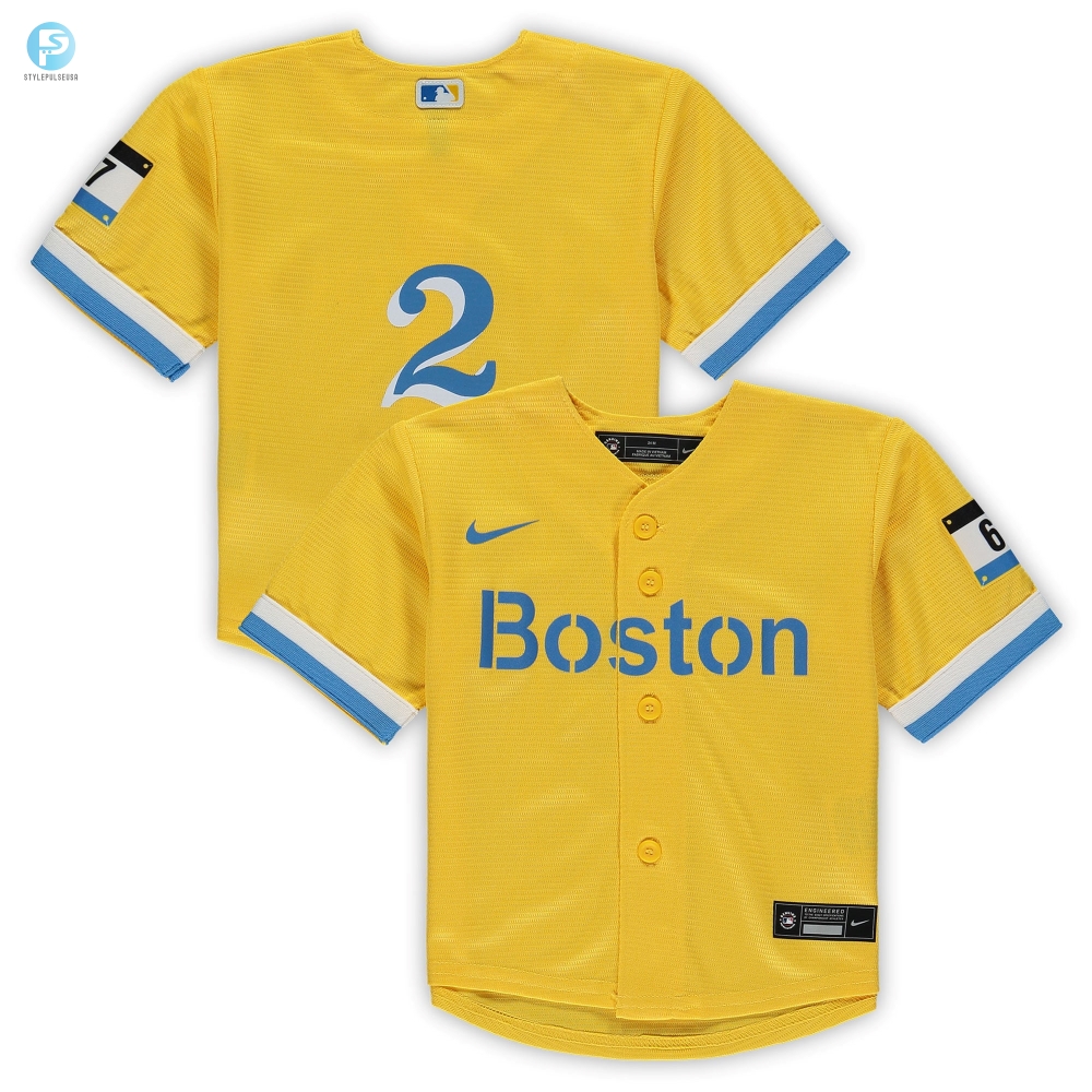 Xander Bogaerts Boston Red Sox Infant City Connect Script Replica Jersey  Gold Mlb 