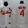 Yadier Molina 4 St Louis Cardinals 2020 Mlb White Jersey A4 stylepulseusa 1