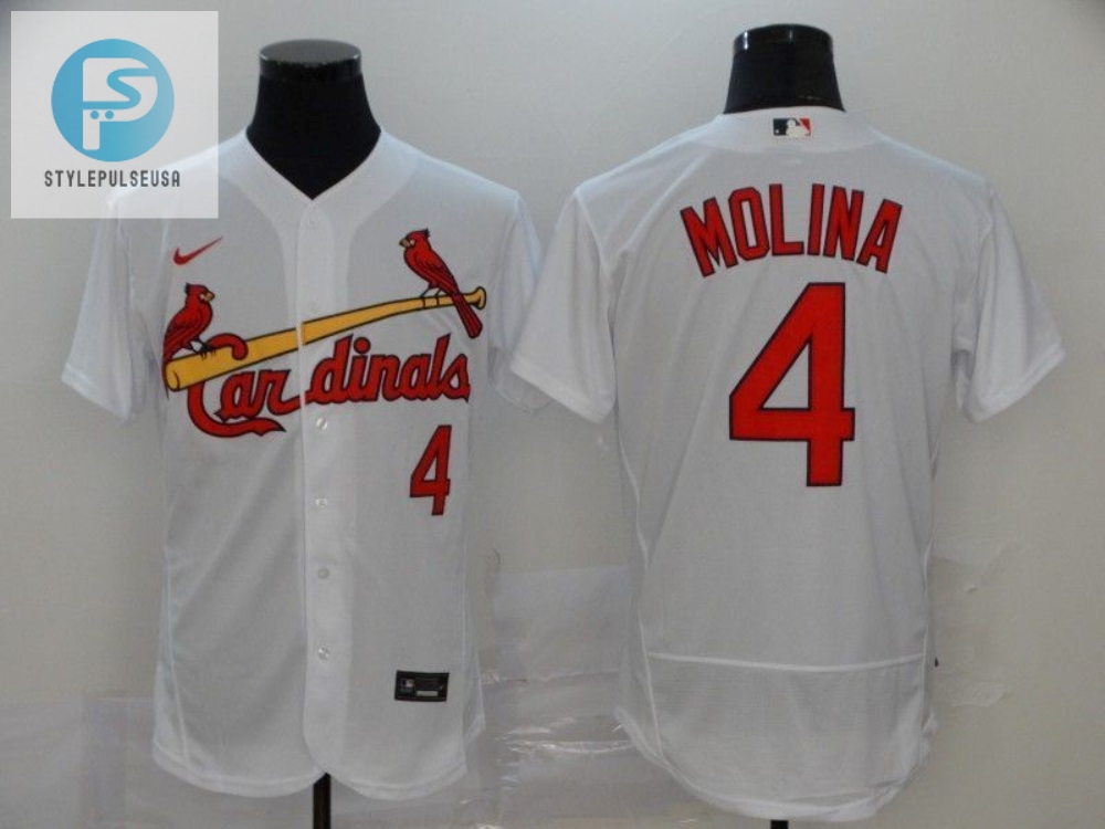 Yadier Molina 4 St Louis Cardinals 2020 Mlb White Jersey A4 stylepulseusa 1