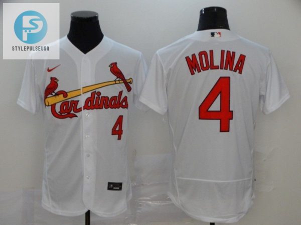 Yadier Molina 4 St Louis Cardinals 2020 Mlb White Jersey A4 stylepulseusa 1 1