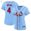 Yadier Molina St Louis Cardinals Womens Alternate Replica Player Jersey Light Blue Mlb stylepulseusa 1