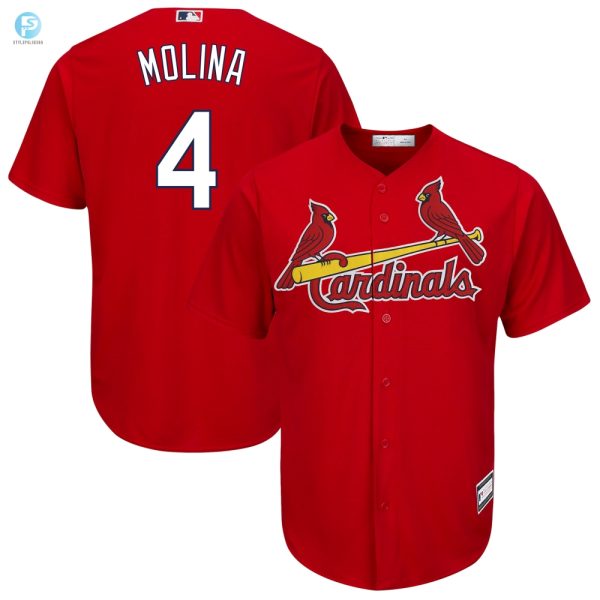 Yadier Molina St. Louis Cardinals Big Tall Replica Player Jersey Red Mlb stylepulseusa 1