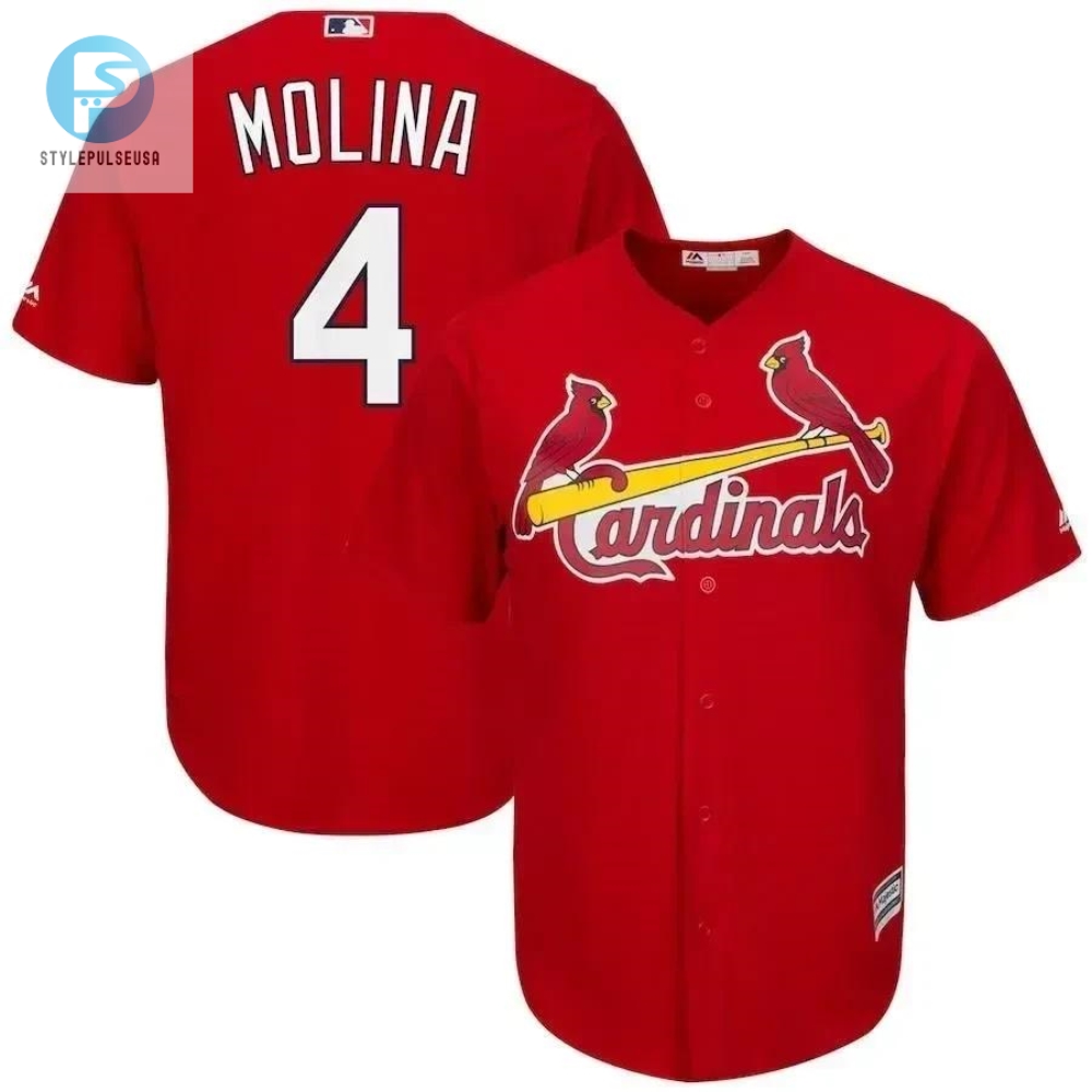 Yadier Molina St. Louis Cardinals Cool Base Player Jersey  Scarlet 