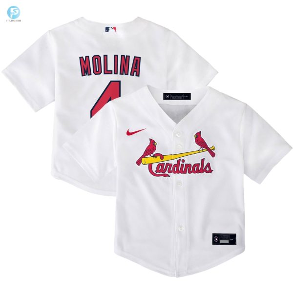 Yadier Molina St. Louis Cardinals Toddler Home Replica Player Jersey White Mlb stylepulseusa 1 1