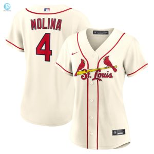 Yadier Molina St. Louis Cardinals Womens Alternate Replica Player Jersey Cream Mlb stylepulseusa 1 1