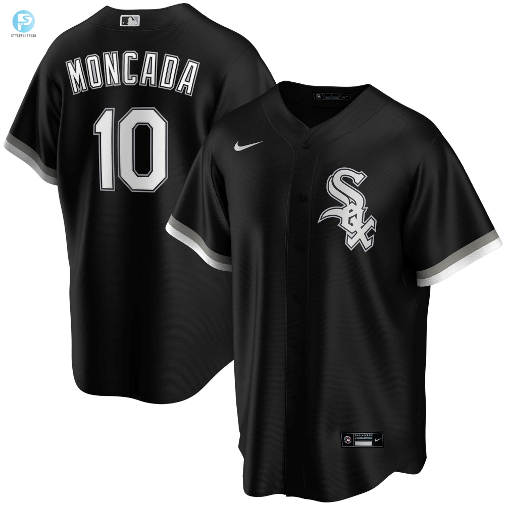 Yoan Moncada Chicago White Sox Alternate Replica Player Jersey  Black Mlb 