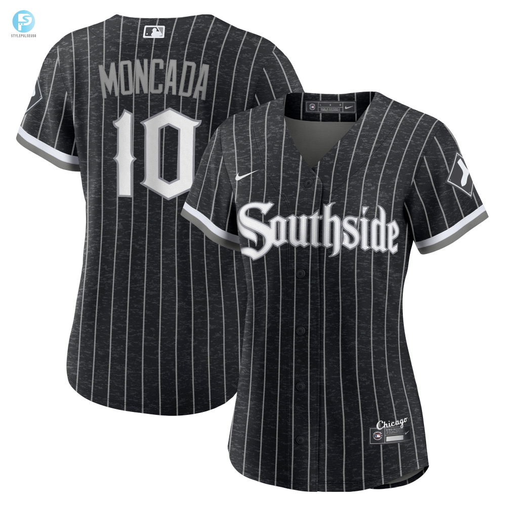 Yoan Moncada Chicago White Sox Womens 2021 City Connect Replica Player Jersey  Black Mlb 