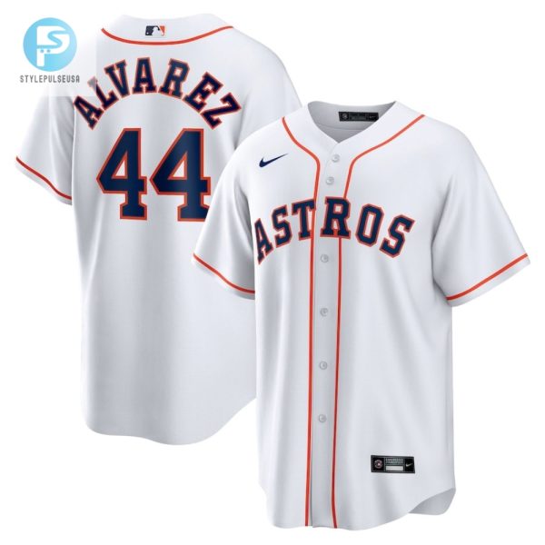 Yordan Alvarez 44 Houston Astros Home Player Jersey White stylepulseusa 1