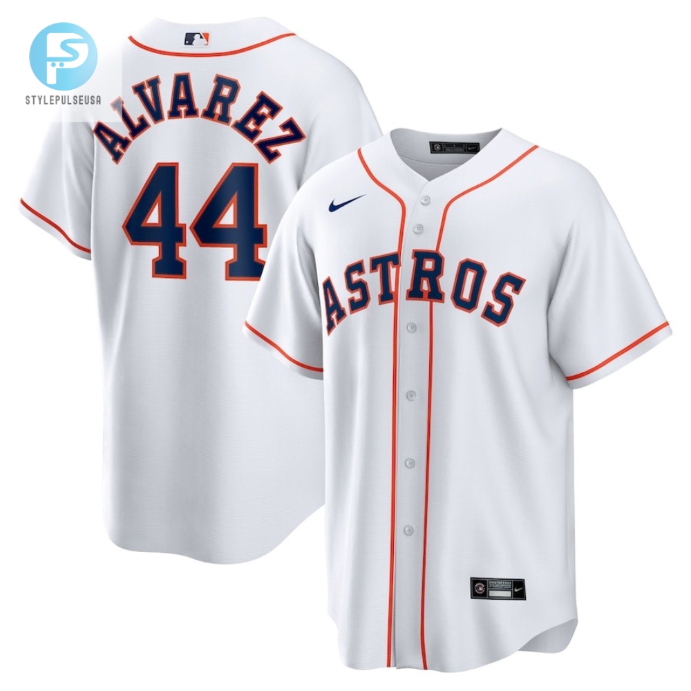 Yordan Ãlvarez 44 Houston Astros Home Player Jersey  White 