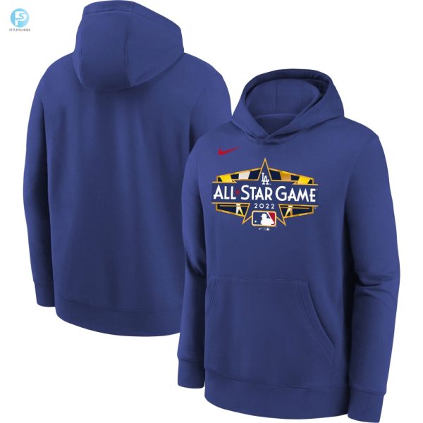 Youth 2022 Mlb Allstar Game La Pullover Hoodie Royal stylepulseusa 1