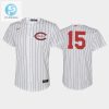 Youth 202223 Field Of Dreams 15 Nick Senzel Cincinnati Reds White Jersey stylepulseusa 1