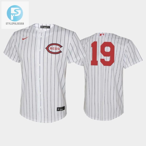 Youth 202223 Field Of Dreams 19 Joey Votto Cincinnati Reds White Jersey stylepulseusa 1