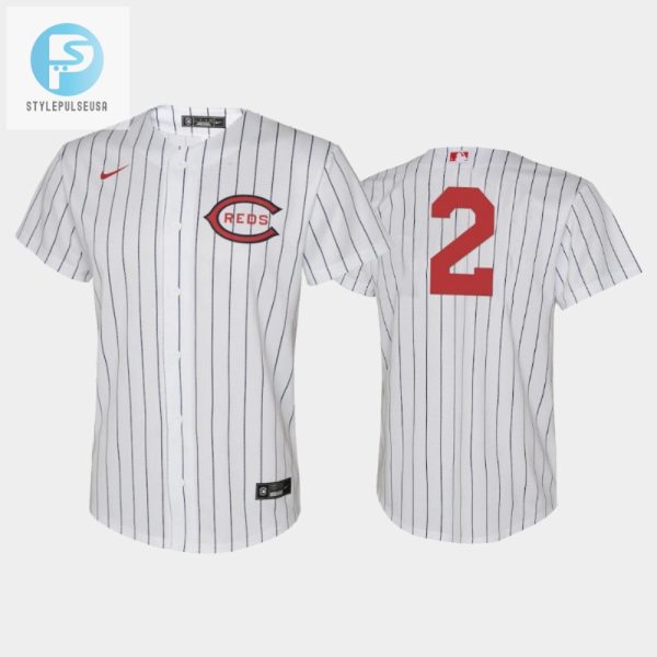 Youth 202223 Field Of Dreams 2 Jose Barrero Cincinnati Reds White Jersey stylepulseusa 1