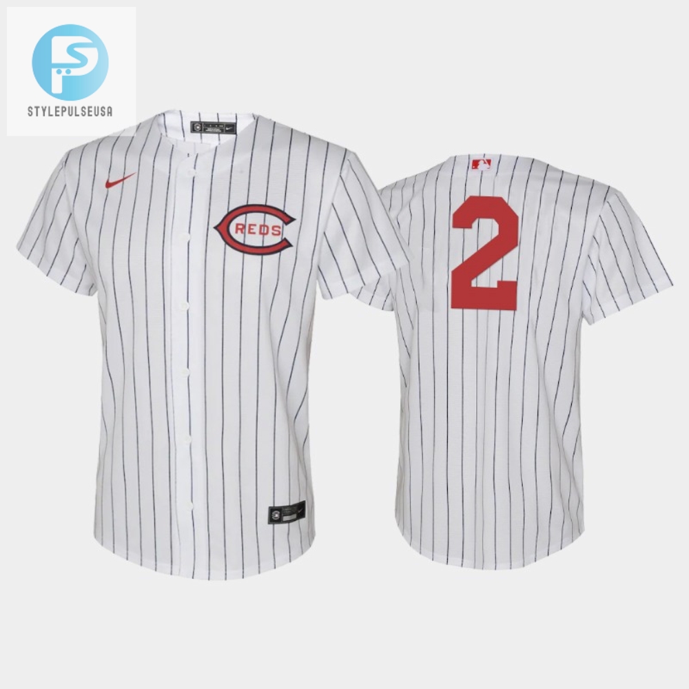 Youth 202223 Field Of Dreams 2 Jose Barrero Cincinnati Reds White Jersey 