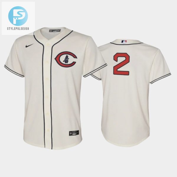 Youth 202223 Field Of Dreams 2 Nico Hoerner Chicago Cubs Cream Jersey stylepulseusa 1