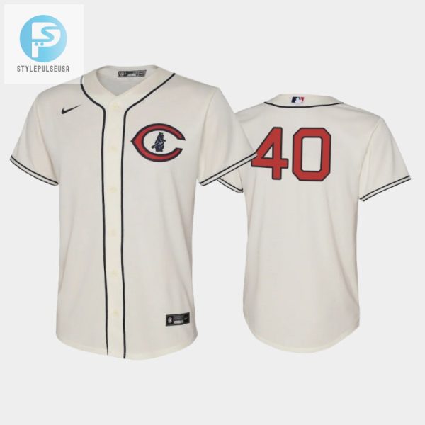 Youth 202223 Field Of Dreams 40 Willson Contreras Chicago Cubs Cream Jersey stylepulseusa 1 1