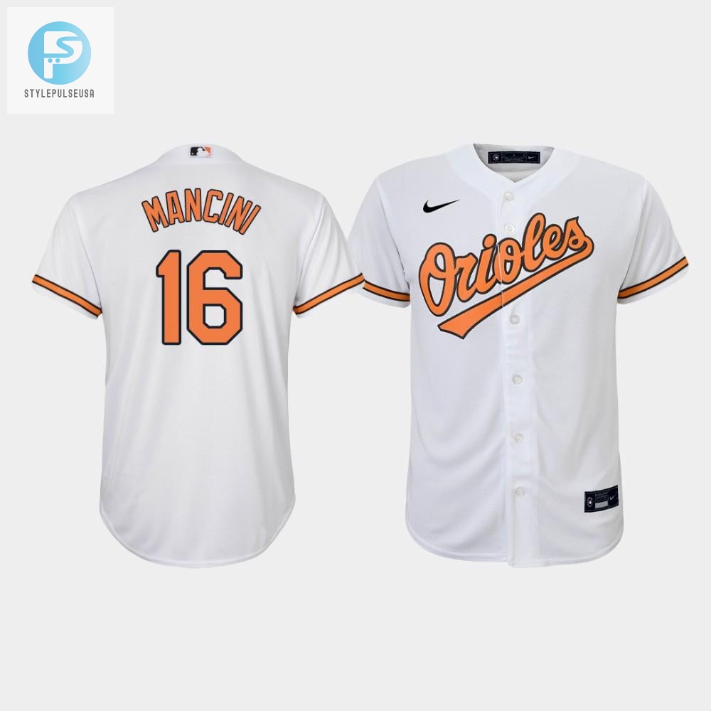 Youth Baltimore Orioles Trey Mancini 16 White Home Jersey 