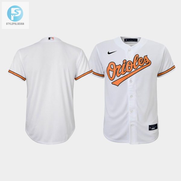 Youth Baltimore Orioles White Home Jersey stylepulseusa 1