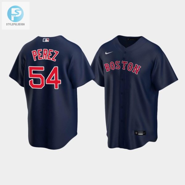 Youth Boston Red Sox 54 Martin Perez Alternate Navy Jersey stylepulseusa 1