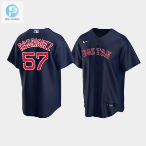 Youth Boston Red Sox 57 Eduardo Rodriguez Alternate Navy Jersey stylepulseusa 1 1