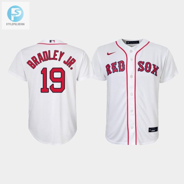 Youth Boston Red Sox Jackie Bradley Jr. 19 White Home Jersey stylepulseusa 1