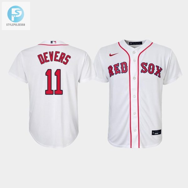 Youth Boston Red Sox Rafael Devers 11 White Home Jersey stylepulseusa 1